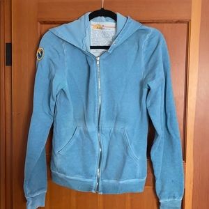 Aviator Nation zip up - size M. unique design!